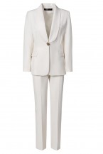 Kostium ze spodniami biały